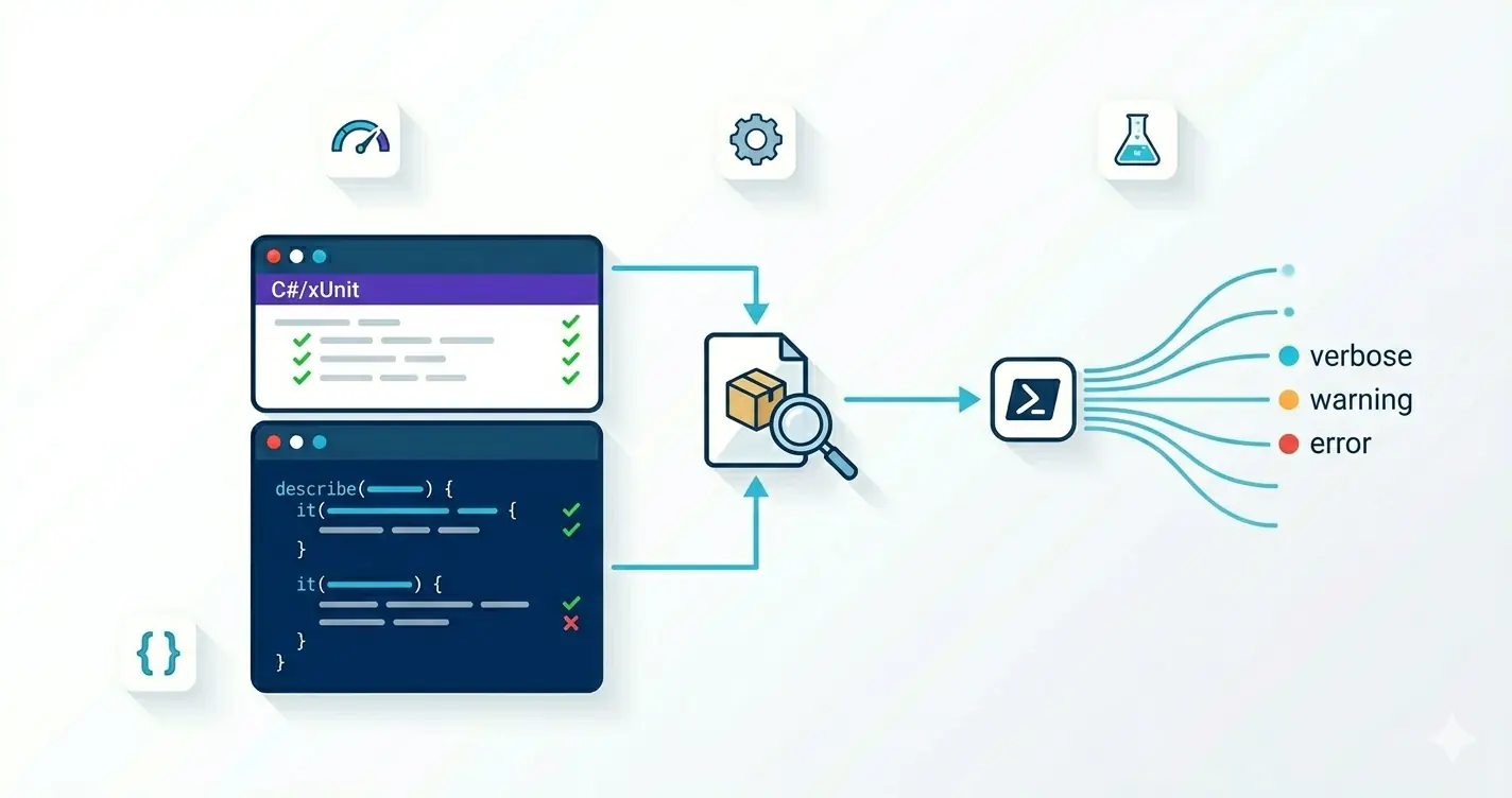 Testing C# Cmdlets Pester for Behavior, xUnit for Internals
