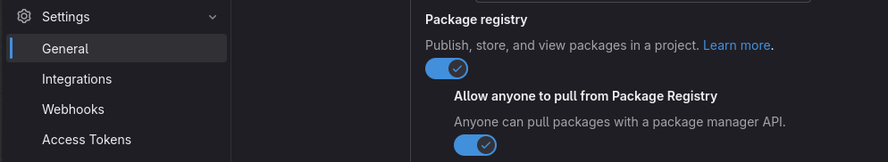 Gitlab Settings