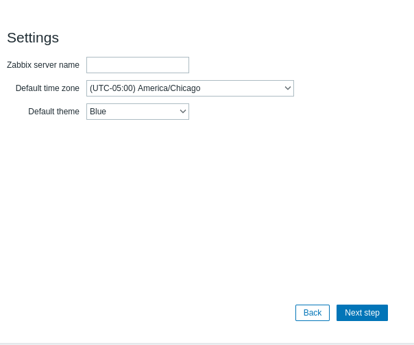 settings frontend